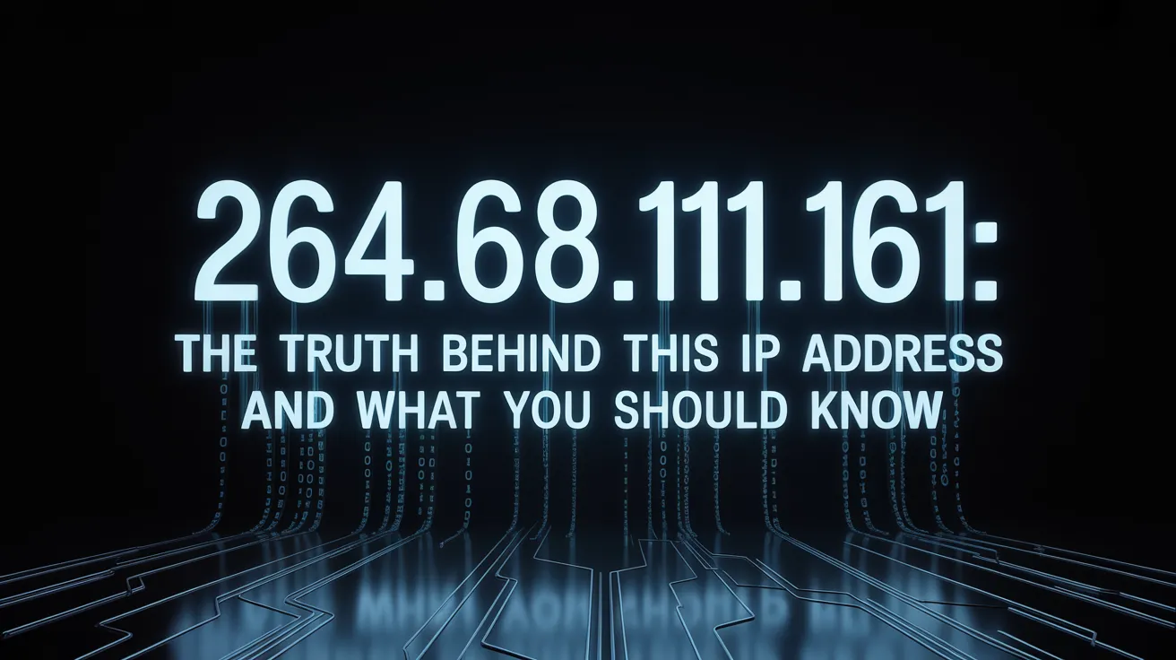 264.68.111.161: The Truth Behind This IP Address and What You Should Know