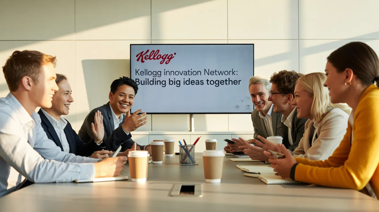 Panel discussion at the Kellogg Innovation Network event showcasing global thought leaders in innovation